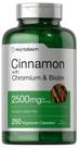 Suplemento Horbäach de Canela com Picolinato de Cromo - 250 Cápsulas (2500mg)