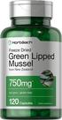 Suplemento Horbäach de mexilhão com lábios verdes 750 mg 120 cápsulas