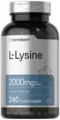 Suplemento Horbäach L-Lisina 2000mg - 240 Cápsulas Vegetarianas
