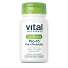 Suplemento Hyperbiotics Vital Nutrients Pro-15 Prebióticos + Probióticos para mulheres e homens 30 pérolas veganas de liberação temporal