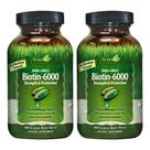 Suplemento Irwin Naturals Biotin-6000-60 cápsulas gelatinosas líquidas x2