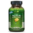 Suplemento Irwin Naturals de Alta Potência Mega D3 e K2 60 Cápsulas Gelatinosas