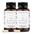 Suplemento JsHealth Vitamins Hair + Energy 60 cápsulas x 2
