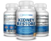 Suplemento Kidney Restore 60 cápsulas, pacote com 3