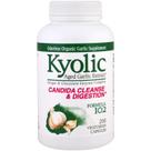 Suplemento Kyolic 102 de alho com enzima 200 cápsulas