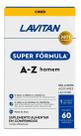 Suplemento Lavitan Homem A-Z Super Fórmula 60 Cáps Multivitamínico Quantidade:60 Cápsulas