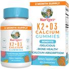 Suplemento MaryRuth Organics Calcium com vitamina D e K2 60ct