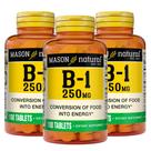 Suplemento MASON NATURAL Vitamina B1 Tiamina 250 mg 100 comprimidos