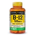 Suplemento MASON NATURAL Vitamina B12 50 mcg com Cálcio 100 Comprimidos Suplemento MASON NATURAL Vitamina B12 50 mcg com Cálcio 100 Comprimidos