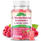 Suplemento MEENCD L-Metilfolato de 15 mg, gomas, 60% veganas