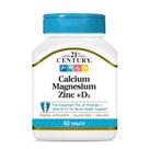 Suplemento mineral 21st Century Cal Mag Zinc +D 180 comprimidos