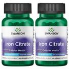Suplemento Mineral Citrato de Ferro 25mg Swanson 2 Unidades