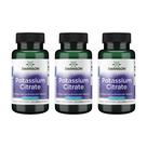 Suplemento mineral: citrato de potássio Swanson, 120 cápsulas, 99 mg, pacote com 3