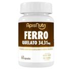 Suplemento Mineral De Ferro Quelato 60 Caps 34,31 Mg ApisNutri