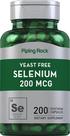 Suplemento mineral Piping Rock Selenium 200mcg 200 cápsulas