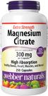 Suplemento mineral Webber Naturals Citrato de magnésio 300 mg 250 cápsulas