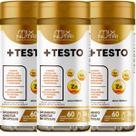 Suplemento Mix Nutri + Testo: Zinco, Arginina, Taurina - 60 Caps Kit 3