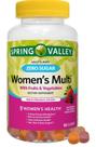 Suplemento Multi Gummy feminino Spring Valley Zero Sugar 150 quilates