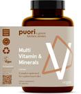 Suplemento Multivitamínico e Mineral Puori V - 60 Cápsulas Veganas