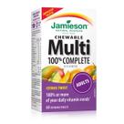 Suplemento multivitamínico mastigável 100% completo Jamieson