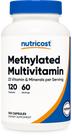 Suplemento Multivitamínico Metilado Nutricost 120 cápsulas