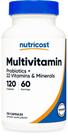 Suplemento Multivitamínico Nutricost com Probióticos 120 Cápsulas