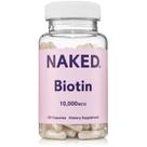 Suplemento NAKED Biotina 10.000 mcg de vitamina B7 120 cápsulas