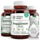 Suplemento natural de enzima digestiva de hortelã mastigável Nutra