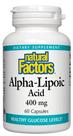 Suplemento Natural Factors Ácido Alfa-Lipóico 400mg - 60 Cápsulas