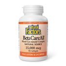 Suplemento Natural Factors BetaCareAll 25.000 UI de vitamina A