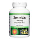 Suplemento Natural Factors Bromelaína 500mg 180 cápsulas
