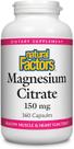Suplemento Natural Factors Citrato de Magnésio 150 mg 360 cápsulas