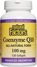 Suplemento Natural Factors Coenzima Q10 100mg 120 cápsulas gelatinosas