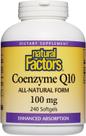 Suplemento Natural Factors Coenzima Q10 100mg 240 cápsulas gelatinosas