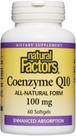 Suplemento Natural Factors Coenzima Q10 100mg 60 cápsulas gelatinosas