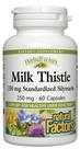 Suplemento Natural Factors Milk Thistle 250mg 60 cápsulas