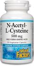 Suplemento Natural Factors N-Acetil-L-Cisteína 500 mg 90 cápsulas