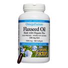 Suplemento Natural Factors Omega Factors Óleo de linhaça 180 cápsulas gelatinosas