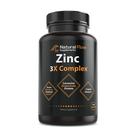 Suplemento Natural Flow 3X de carnosina de zinco com cobre e vitamina C