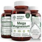 Suplemento Natural Nutra Mega Magnésio 400mg 90 cápsulas Suplemento Natural Nutra Mega Magnésio 400mg 90 cápsulas