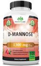 Suplemento NaturaLife Labs D-Mannose 1300mg com Amora - 100 Cápsulas