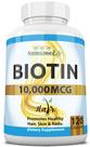 Suplemento NaturalisimoLife Biotina 10.000 mcg de alta potência 120 cápsulas