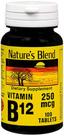 Suplemento Nature's Blend NAT B Vitamina B12 100 comprimidos