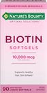 Suplemento Nature's Bounty Biotina 10000mcg para cabelo 90 cápsulas gelatinosas Suplemento Nature's Bounty Biotina 10000mcg para cabelo 90 cápsulas gelatinosas