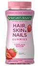 Suplemento Nature's Bounty Biotina Gummies Hair Skin Nails 80 ct
