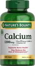 Suplemento Nature's Bounty Carbonato de Cálcio e Vitamina D