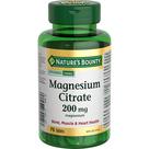 Suplemento Nature's Bounty Citrato de Magnésio 200 mg 75 comprimidos