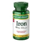 Suplemento Nature's Bounty Iron 65 mg comprimidos 100 comprimidos