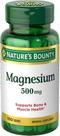 Suplemento Nature's Bounty Magnésio 500 mg 100 comprimidos