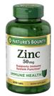Suplemento Nature's Bounty Zinc 50 mg 400 cápsulas